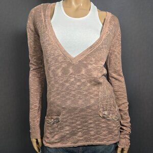 Vintage Diesel Womens Sweater Size XS Thin Knit V neck Grunge Indie Sleaze